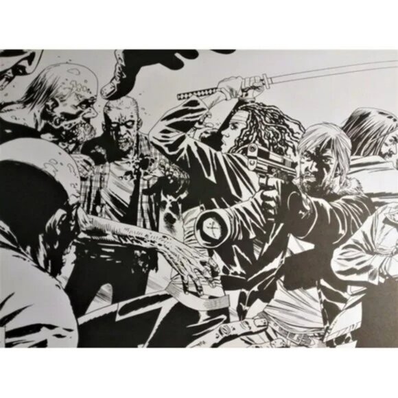 Walking Dead 2 Adult Coloring Books Rick Grimes Michonne Walkers Art AMC NEW - Picture 10 of 12